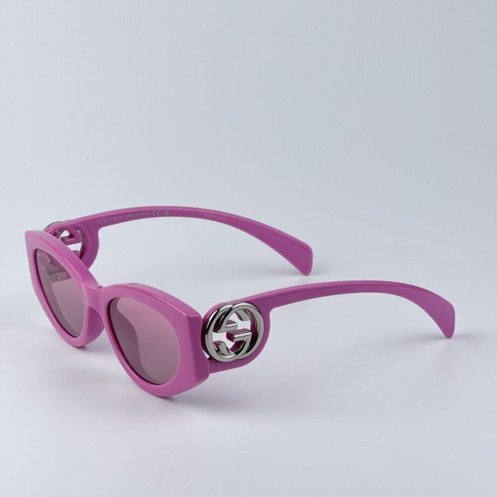 Gucci GG1691S 003 BRAND NEW Sunglasses Pink Mirror Women Oval